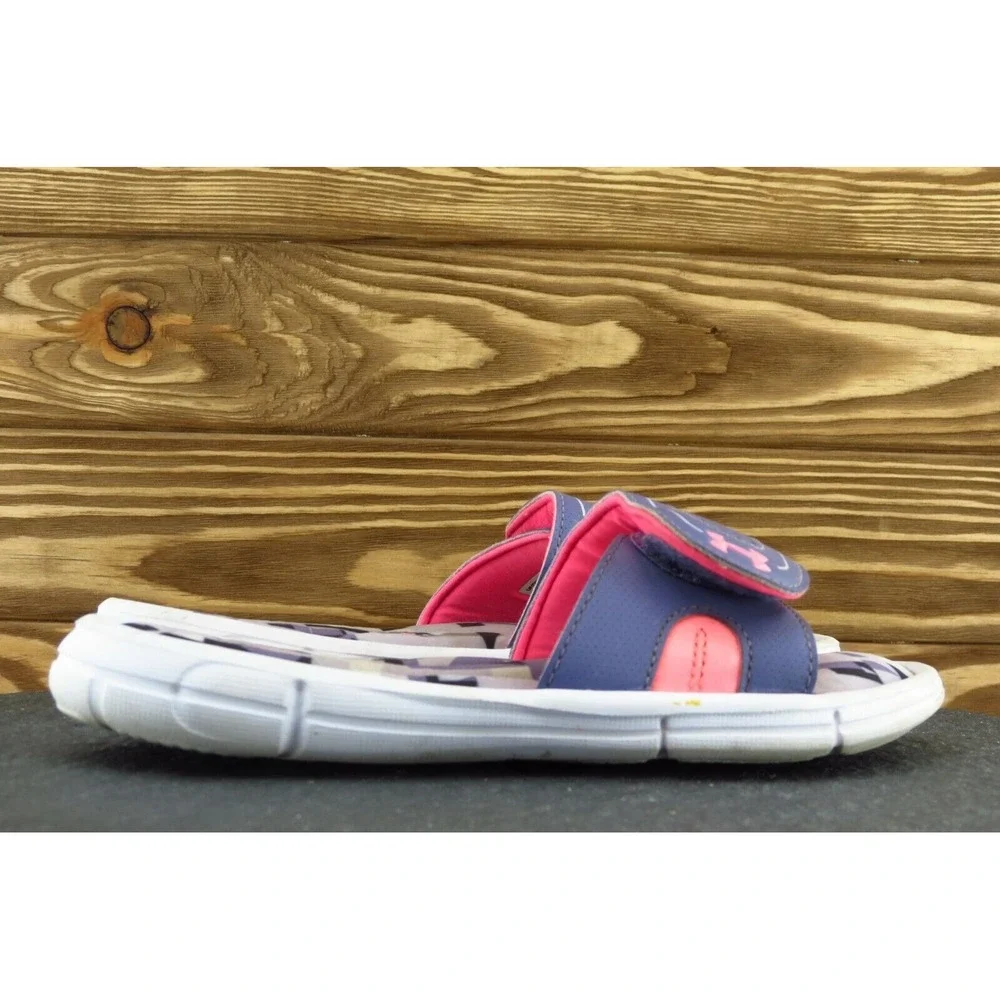 Under Armour Youth Girls Shoes Size 3 M‎ Purple Slides Synthetic 4201465076